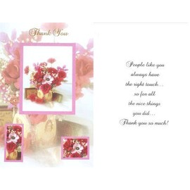Unbranded PG366 - 12 PK COUNTER CARDS - THANK YOU