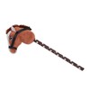 70cm Height Plush Horse Stick Toy Cute Expression 2 Sound