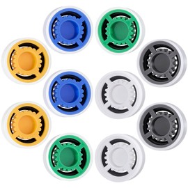 BEIQIYA 10pcs Shower Flow Reducer Limiter, GPM 1.5/1.8/2.0/2.5/3.0, Shower Head Water Saver Adapter Set, Water Flow Restrictor for Bathroom Toilet Kitchen- 5 Colors
