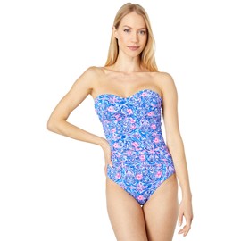 Lilly Pulitzer Flamenco One-Piece Blue Peri Takin It Easy 0