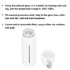 310ml Glass Cup with Lid Portable Dual Purpose Water Mug