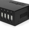 USB 2.0 7-Port hub with surge protection Din rail mounting