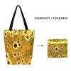 Bowbear Stylish Compact Folding Ripstop Polyester Shoulder Travel Shopping Tote
