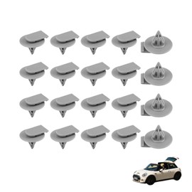 20pcs Wheel Arch Trim Clips Universal Side Door Front Rear Wheel Arch Moulding Fasteners Car Rivet Retainer Clip Parts for R50 R52 R53 R55 R56 Grey Plastic Exterior