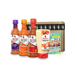 Nando's PERi-PERi Sauce Mixed Pack - Medium, Hot, Garlic, and PERinaise Original | Gluten Free | Non GMO, 9.1 oz and 8.6 oz (4 Pack)
