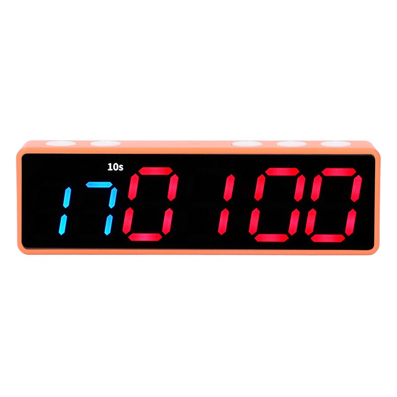 Fitness Timer Clock Large LED Digital Anti Vertigo Display Workout