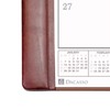 Dacasso Leather Desk Calendar pad, 25.5 x 17.25, Mocha, P3040