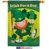 Irish For A Day Garden House Flags Kit Springtime St