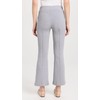 DONNI. Women's Rib Kick Flare Trousers, Heather Grey, S