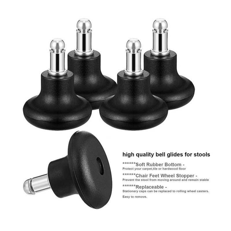 Kaleurrier Heavy Duty Stools with Bell Glides Backless Height Adjustable