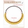 Yokawe Gold Coin Elastic Headbands Jewelry,Belly Dance Headpieces,Forehead Carnival Rave