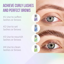 PERMANIA Lash Lift and Tint Kit, 2025 New Upgraded Eyelash & Eyebrow Tint and Lift Kit, Lash Perming Brow Lamination Kit with Tint, for Salon and Home Use, Last up to 4-6 Weeks