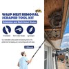 Wasps Nest Remove Tool Scraper Kit for Clean Hornets Yellow