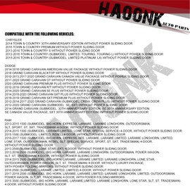 HAOONK Front Driver Power Window Switch Master with Power Folding Mirror, Compatible with 2012-2015 Town and Country Ram 1500 2500, 8110867AB, 68298867AA, Push Button Switch, Black