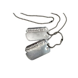 Steve Rogers Captain America WWII Military Dog Tags - Screen Accurate