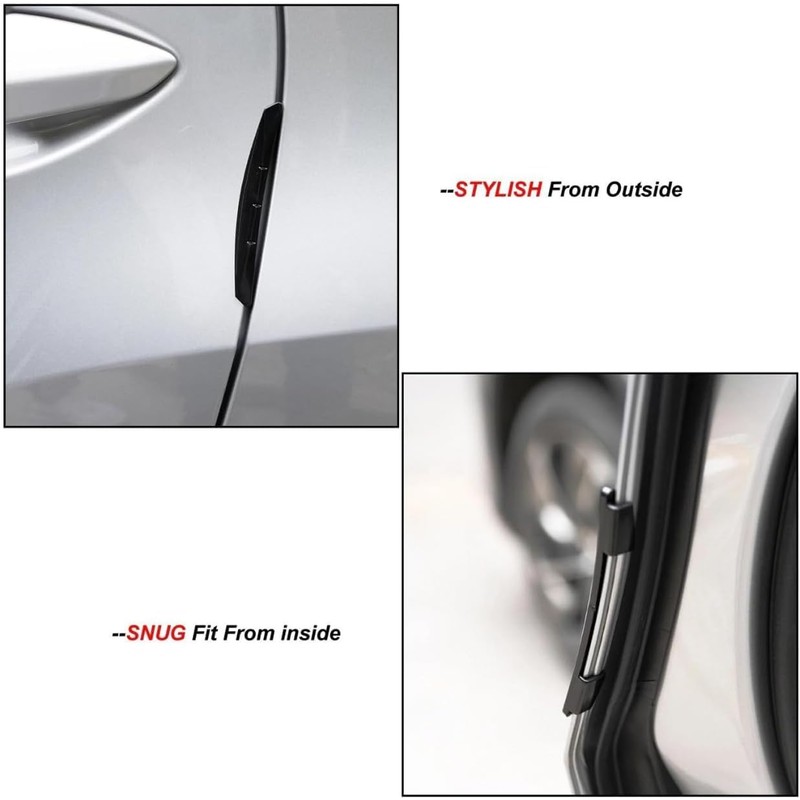 Protectores de Bordes de Puertas de Auto, 4 Piezas, Tiras