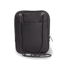 STRATIC Pure Body Bag Brusttasche Herren Crossbody Bag nachhaltige Umhängetasche, wasserabweisend, Kartenfach, Masken- Hygienefach, Black