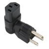 4pcs for NEMA 5‑15P to IEC320 C13 Converter 90 Degree