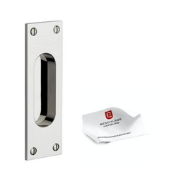 Beschläge Hamburg Bauhaus SM 216-970 MPN PVD Sliding Door Fitting for Sliding Doors with Handle Shell, Polished Nickel PVD Coated, Pack of 1