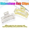 CASDRE Rhinestone Hair Claw Clips Metal Medium Hair Clips Sparkly