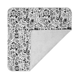 XAMOREST 15 in Camera Wrap with Pouch,Lens Protective Wrap,Anti-scratch Anti-dust, Flexible Wrapper Camera Travel Accessories for DSLR Mirrorless Camera Lens(Graffiti)