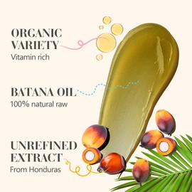 BORMSI Batana Oil from Honduras,100％ Pure & Natural Batana Oil for Hair Growth，Nourishes Hair and Skin,Promotes Hair Growth for Men & Women，Suitable for All Hair Types