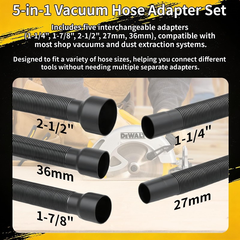 Miter Saw Dust Collection Adapter for DeWalt DWS779 & DWS780,