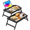 Bed Trays for Eating, 16.92 x 12.6 Inch Bed Table