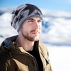 Compagno Stars Winter Warm Lined Beanie Woven Pattern One Size