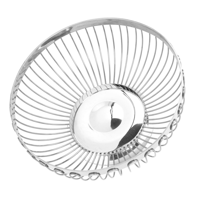 Stainless Steel Fruit Basket Multipurpose Decorative Mirror Polished Large Capacity