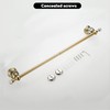 WNEBATH Crystal Gold Towel Bar, Gold Adjustable Bathroom Towel Holder