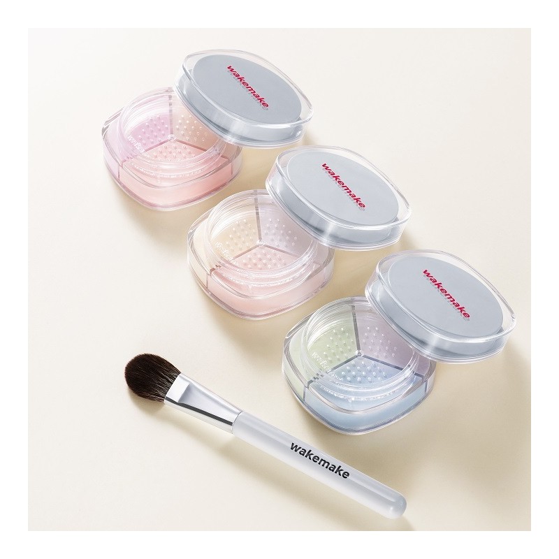 WAKEMAKE Stay Fixer Multi Color Powder Set (+brush) - [SINGLE]
