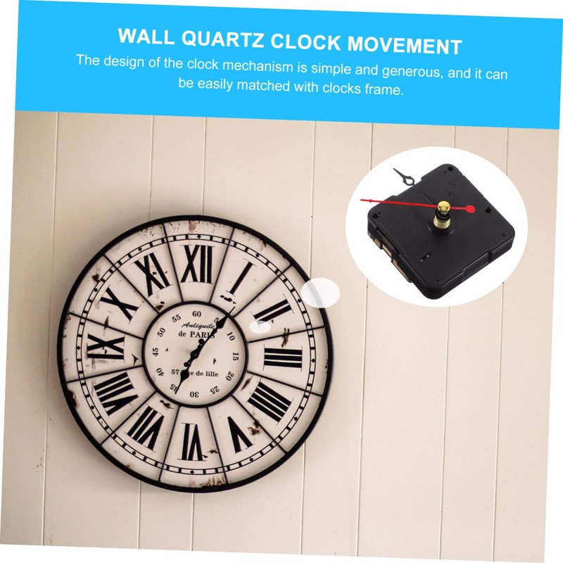 LALAFINA 1 Set DIY Clock Mechanism Replacement Kit Silent Clock