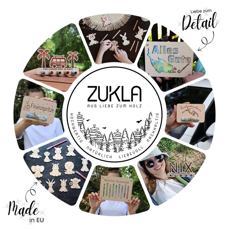 ZUKLA Small Packaging Money Gift Christmas 12 x 8 cm