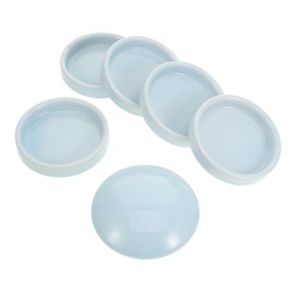 IWOWHERO 1set Ceramic Pigment Mixing Trays Lid Stackable Watercolor Paint Palette for Easy Mixing and Storage for Artists Students and Projects