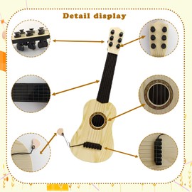 Kids Toy Guitar 6 String,17 inch Mini Baby Guitar with Pick,Musical Instrument Educational Toy for Toddlers Beginner,Preschoolers
