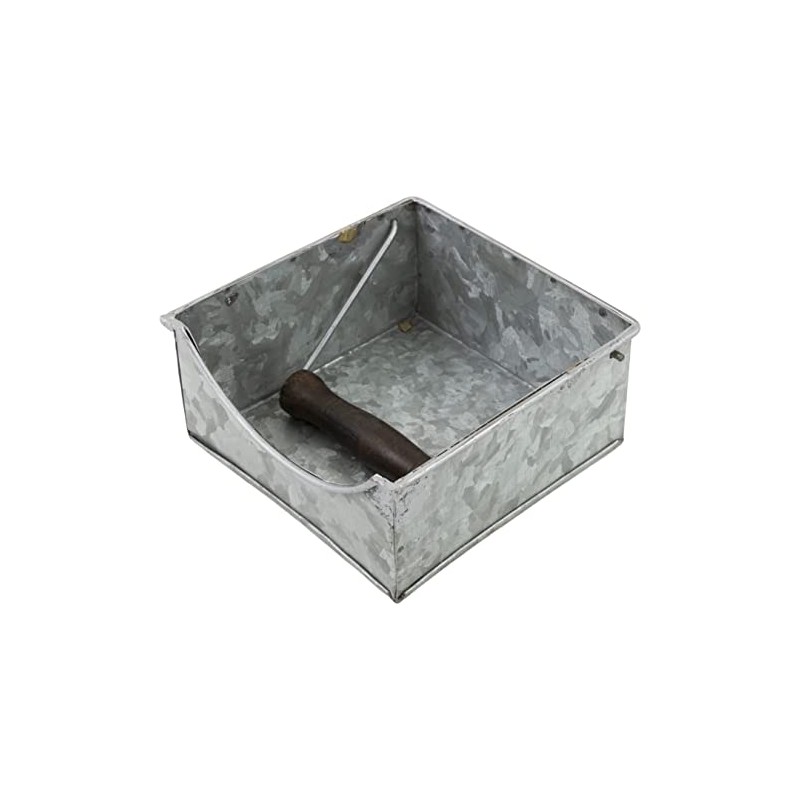 Boston International Metal Napkin Holder Caddy, Cocktail Size, Silver with