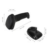 2D Barcode Scanner Bluetooth 2.4G Wireless Handheld Barcode Scanner with