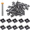 Youmile 50pcs DIP IC Socket Round 2.54mm Spacing 8 Pin