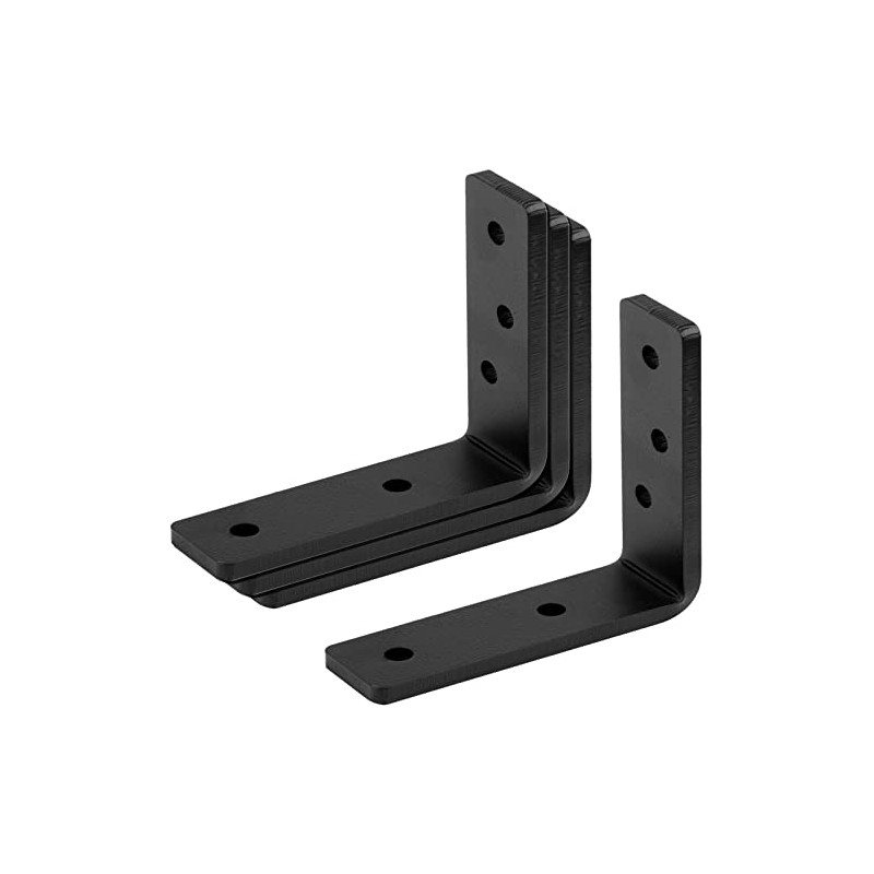 eoere 4 PCS 5" Heavy Duty Steel 90 Degree L