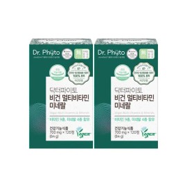 Doctor Pyto (Hyundai Home Shopping) Dr. Phyto Vegan Multivitamin Mineral 2 boxes / (현대홈쇼핑) 닥터파이토 비건 멀티비타민 미네랄 2박스