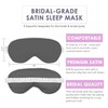 Honeymoon Bride Gift Sleep Mask -Silver Glitter Mrs. White Sleep