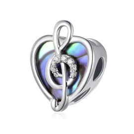 Feijiesi Music Note Charm 925 Sterling Silver Music Charms for Bracelets Treble Clef Charms Jewelry Gifts for Women