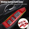 XITER 4PCS Red Window Switch Panel Cover Door Armrest Cover