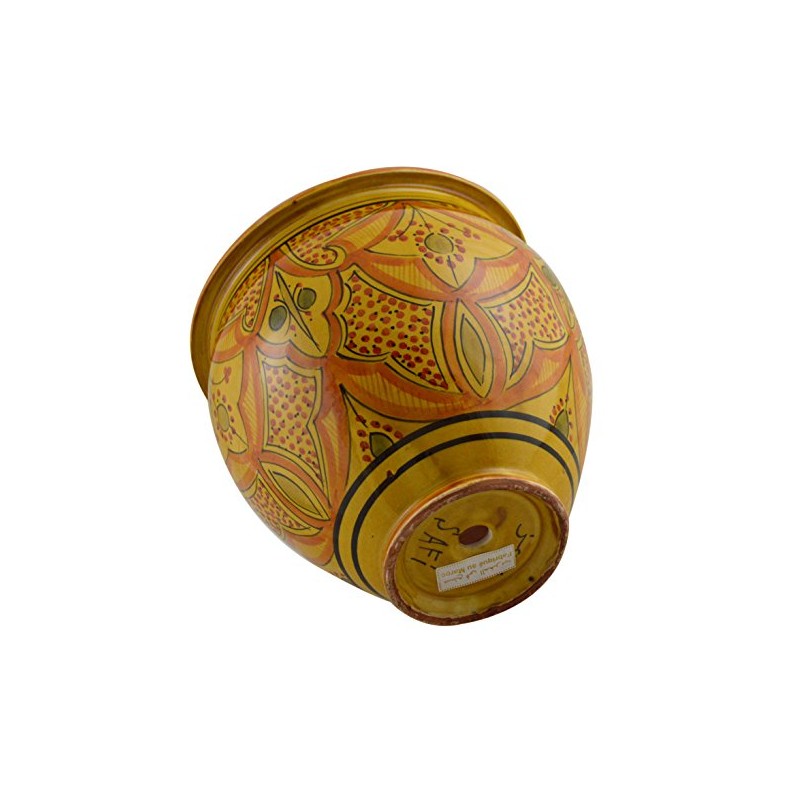 Treasures Of Morocco Handmade Ceramic Flower Pot Moroccan Indoor Outdoor