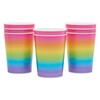 American Greetings Rainbow Party Supplies, Ombre 16 oz. Cups (8-Count)