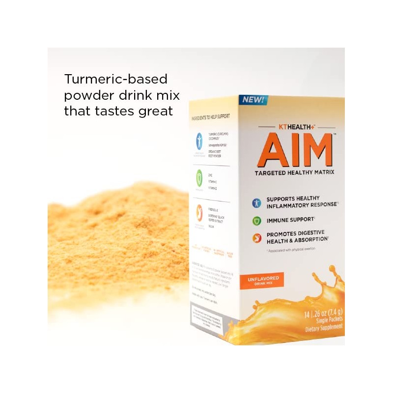 KTHealth+ AIM™ Targeted Healthy Matrix, Great Taste Supplement Drink Mix,