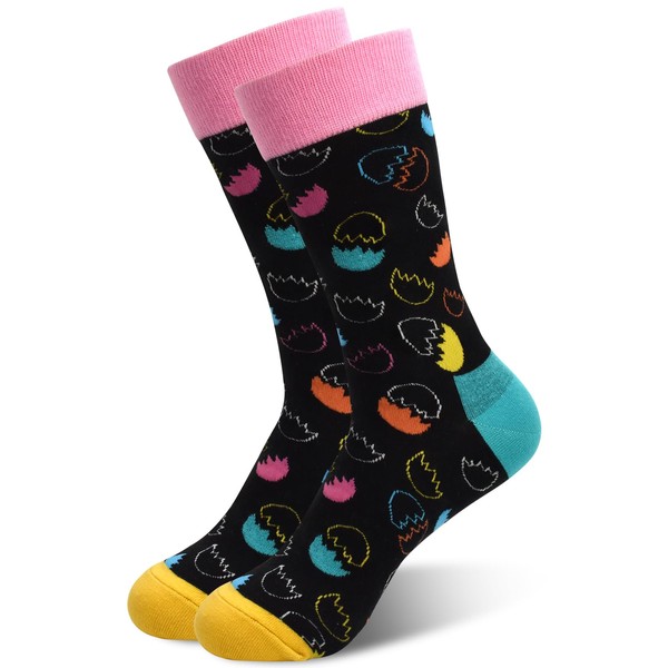 HYCLES Easter Socks for Women Print Easter Novelty Crew Socks