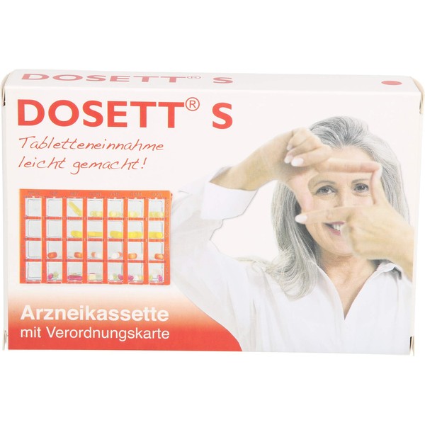 Dosett S Medicine Cassettes Red, Pack of 1