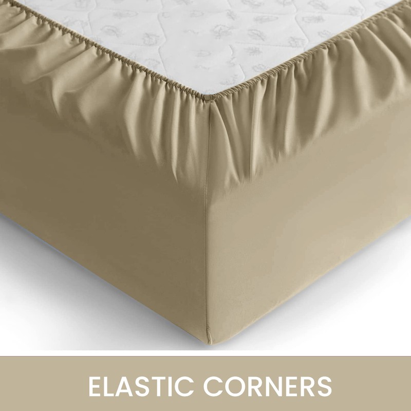 Hafaa Double Fitted Sheet – 25 cm Deep Easy Care